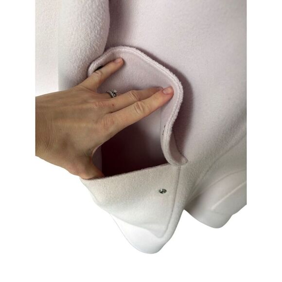 Theory Wool Cashmere Utility Coat Jacket Rosewood Pink Size L - Picture 15 of 16